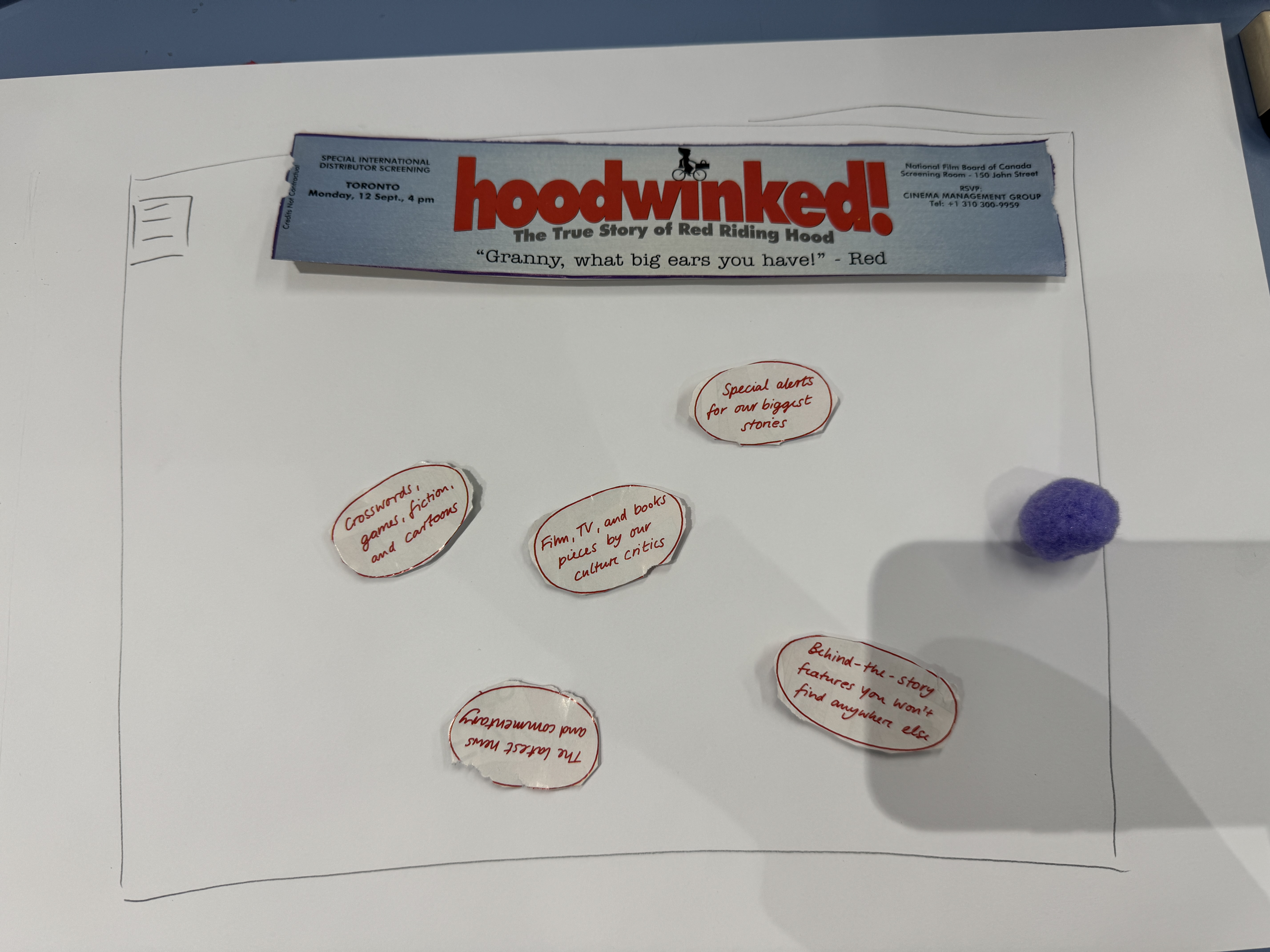 After clicking on the title, bubbles will float upwards from the bottom. Each bubble can be clicked.